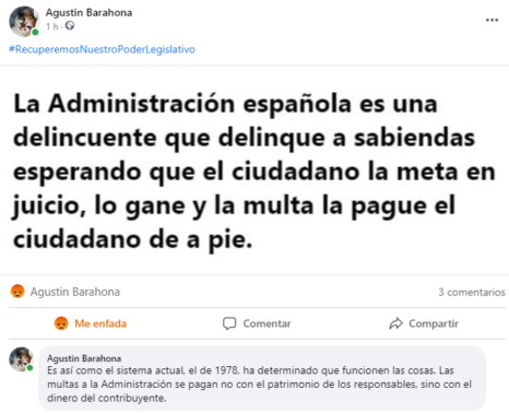 La administración española es una delincuente